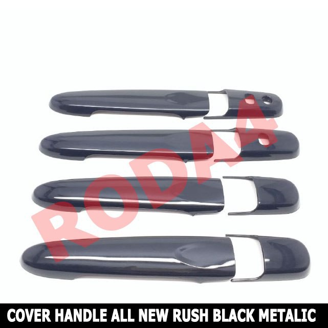 Cover Handle Pegangan Pintu All New Rush 2018 Hitam Metalic