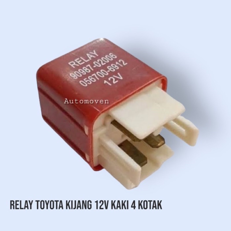 Relay toyota kijang 12V kaki 4 bentuk kotak