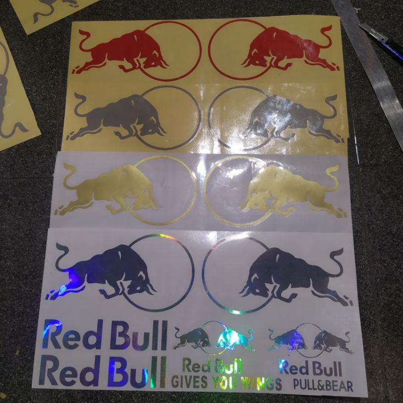 sticker redbull sticker set helm redbull