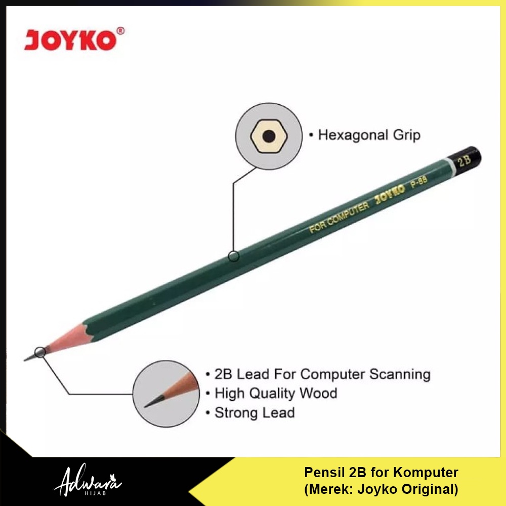 1 LUSIN Pensil 2B Joyko for Computer Original