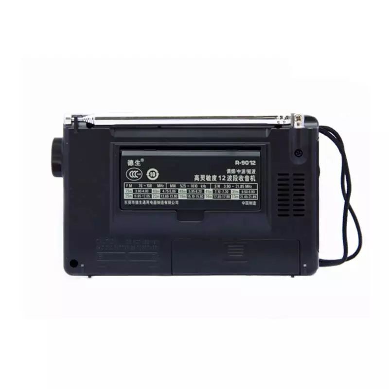 TECSUN R-9012 FM AM SW Radio 12 Band Portable Receiver Radio Sensitivitas Tinggi Selektivitas Noise