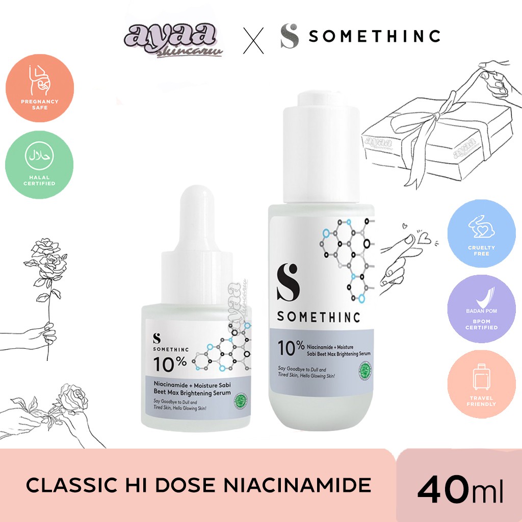 SOMETHINC 5% NIACINAMIDE SKIN BARRIER SERUM | SALMON DNA | HOLYGRAIL | AHA 7% | HYALURONIC 9+