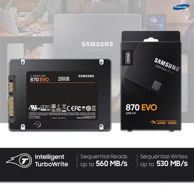 SAMSUNG SSD 870 EVO 250B / 500GB SATA III GARANSI RESMI BINTANG MAS