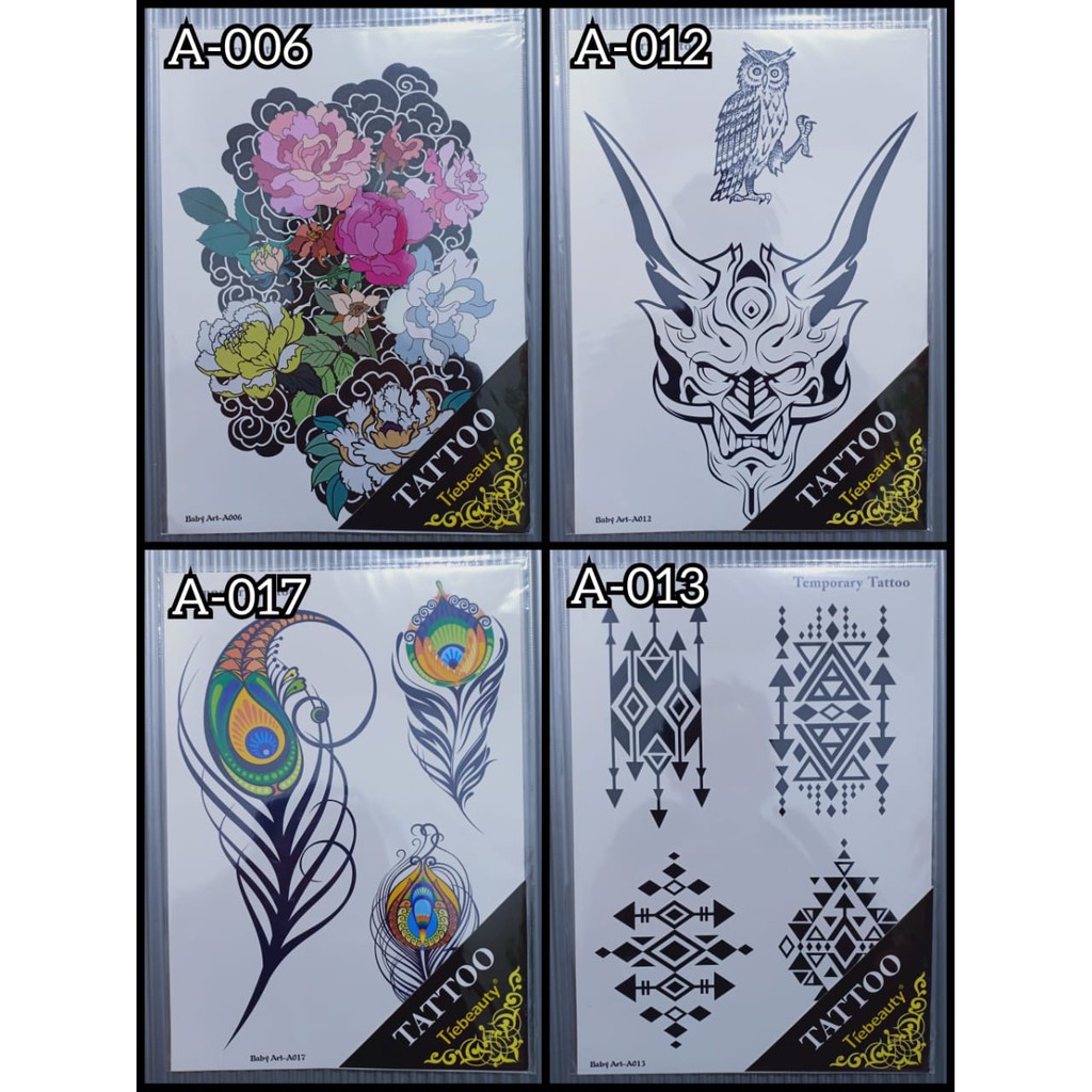 Tatto Punggung Sayap Besar ukuran 34×23cm BODY ART