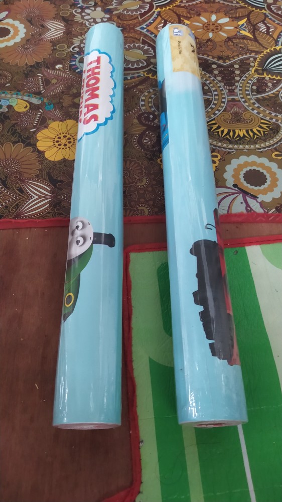 Wallpaper Dinding/wallstiker Dinding/wallpaper Dinding Anak Sticker Kartun Thomas N Freind 45cmx10m