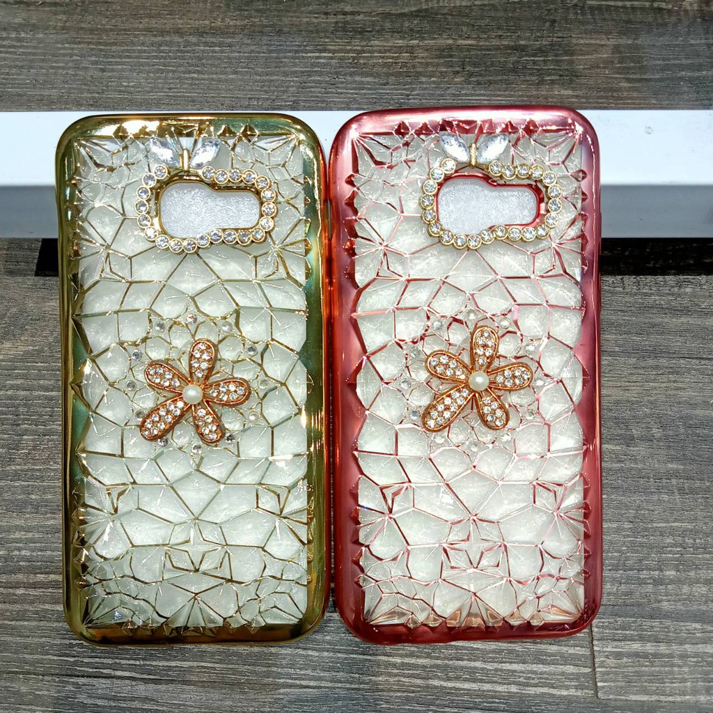 Paket Case Shinning Diamond Case Shinning Flower Diamond SAMSUNG A3 2017