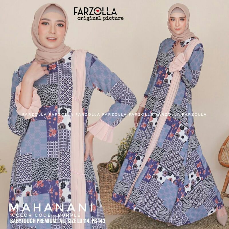 Gamis Mahanani By Farzolla /Gamis Bahan Babytouch