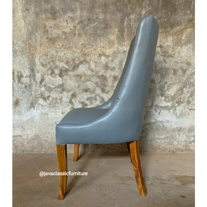 KURSI MAKAN JOK MINIMALIS TERAS SANTAI RUANG TAMU DINNING CHAIR BAHAN KAYU JATI-2