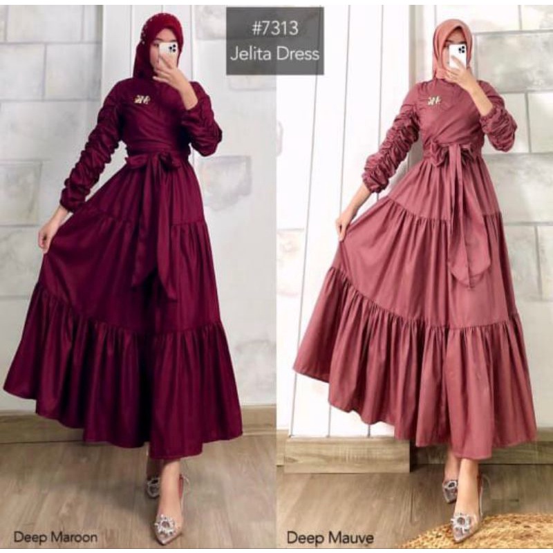 JELITA DRESS MK ORI 100%