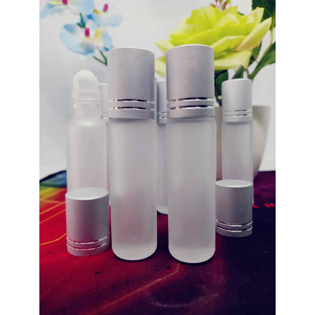 BOTOL ROL DOFF TUTUP SILVER / ROL 8 ML DOFF TUTUP ( SILVER  ) HARGA  PER LUSIN