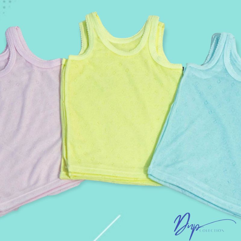 6 PCS kaos sang sang anak / singlet anak motif jala bolong