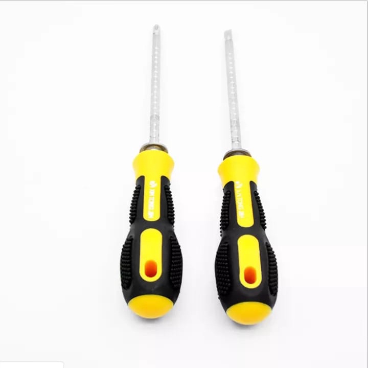 Set Obeng 2 Pcs Tip Magnetik Chrome vanadium / Obeng Plus Minus Alat Perkakas /Set Obeng 2 PCS Screwdriver Portable Handphone Elektronik Tool