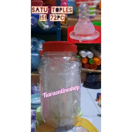 Karet dot ulir satu toples isi 72pc /empeng baby foodgrade