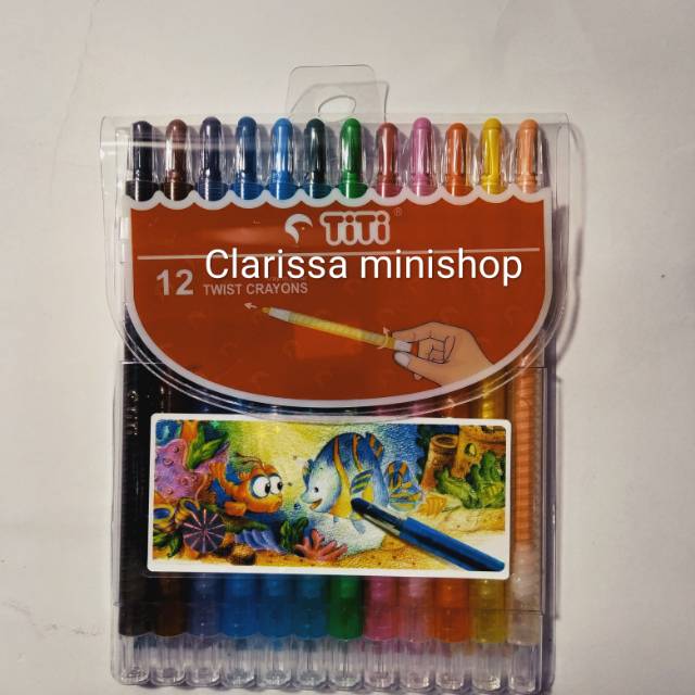 

Krayon Putar Twist Crayons TiTi 12 warna