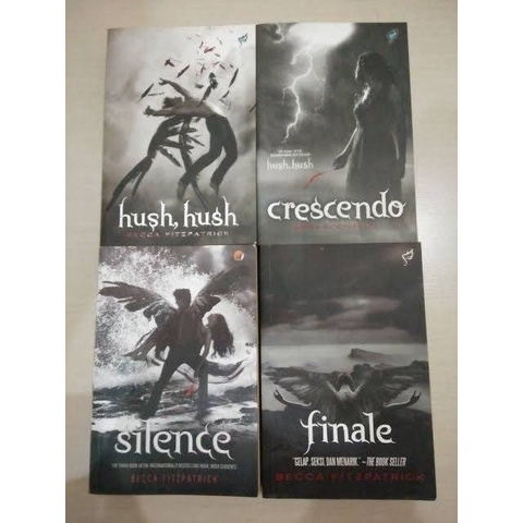 [INDONESIA] BUKU NOVEL HUSH HUSH SAGA - HUSH HUSH - CRESCENDO - SILENCE - FINALE - BECCA FITZPATRICK [ORIGINAL]