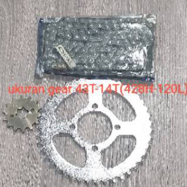 Gear set satria fu 150 2006 - 2012 gear set gold baja satria fu
