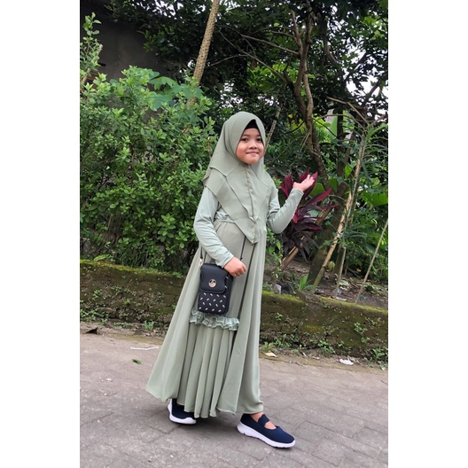 NAILY SET KIDS DRESS PRINTING ORI HALIZA SYARI