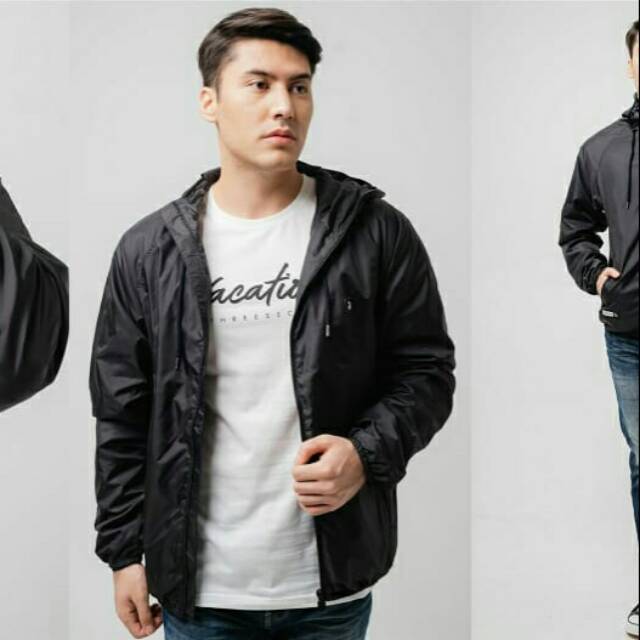 Jaket pria 3SECOND ORIGINAL HITAM