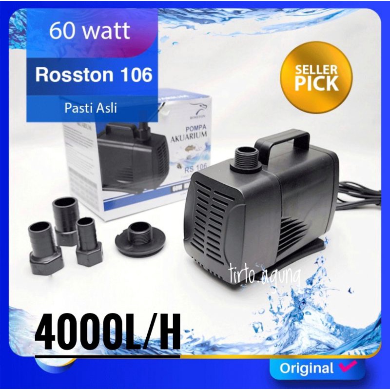 Mesin Pompa air kolam ikan koi 5500L low watt 1 2 3 4 meter Hiro Pro Aquaman Marvin submersible KANDILA KCR 105 105b 106 107