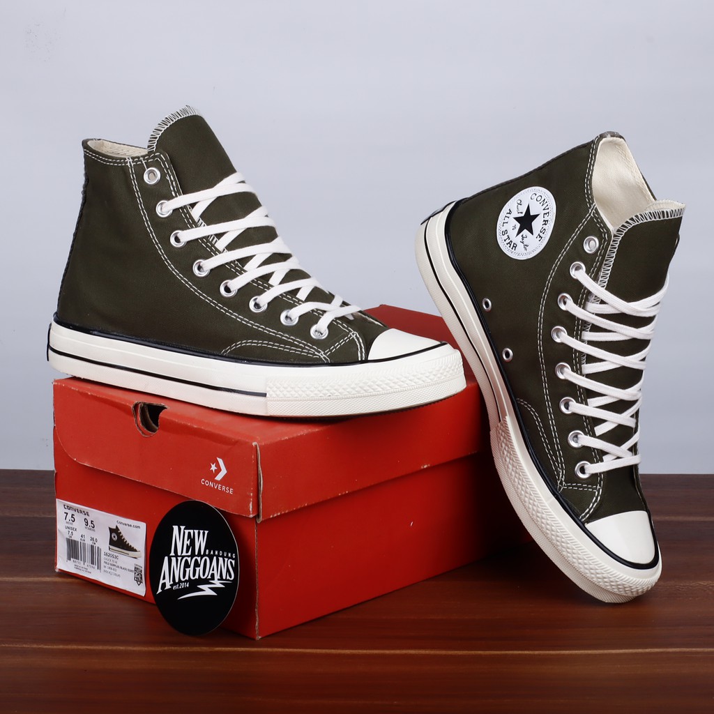 Jual Sepatu Converse Chuck 70s High Green Hijau Herbal Army Field