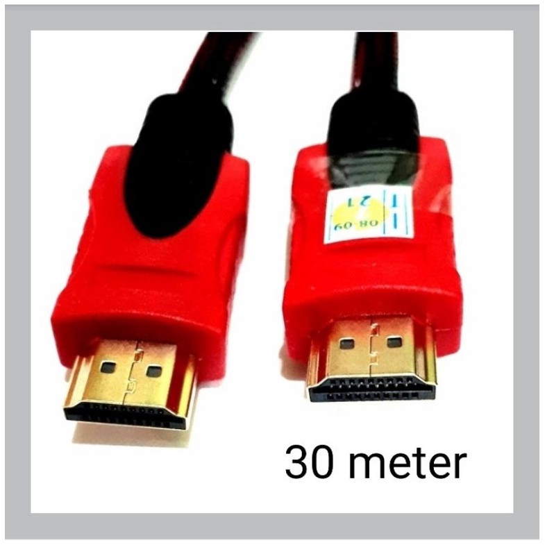 Kabel HDMI plus IC 30 meter M-TECH Jaring Jaminan Kualitas MANTAP