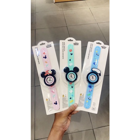 Mickey Slap Watch Miniso Slap Watch Disney Jam Tangan