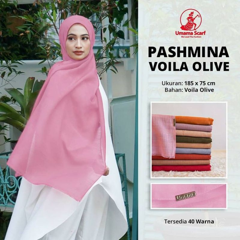 Jilbab PASHMINA VOILA OLIVE BY UMAMA