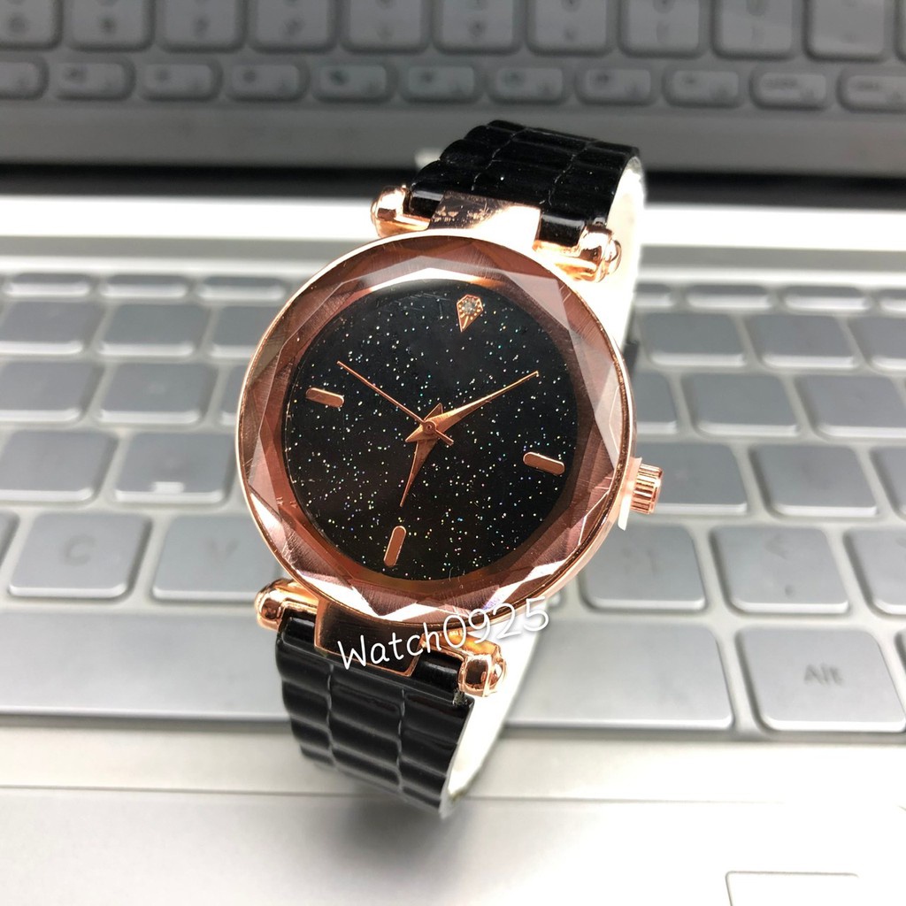 JAM TANGAN WANITA LEATHER QUARTZ JAM TANGAN FASHION WANITA JAM TANGAN KULIT ANALOG CEWEK W114