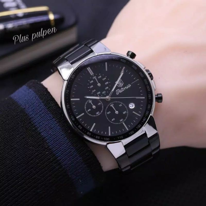 Jam Tangan Pria Tetonis Original Chrono Aktif Garansi 1 Tahun