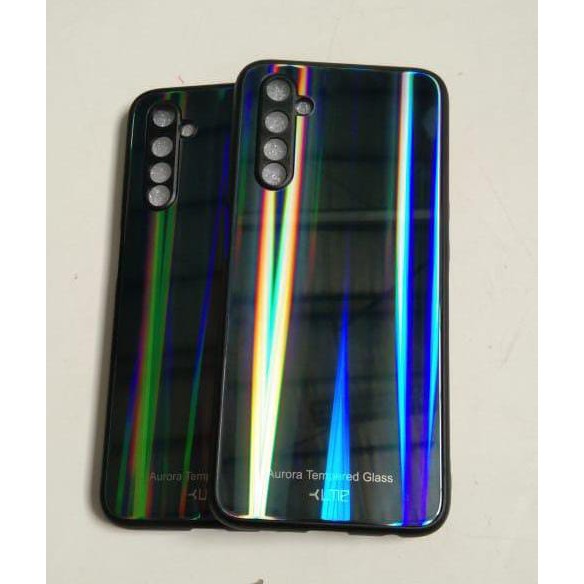 Glass Case UME Aurora Rainbow Gradaian Samsung J2 Prime M20 M30 Xiaomi Redmi 6A Redmi 7 Oppo F1S R17 Pro Vivo Y91C Realme 3 Pro Pocophone f1