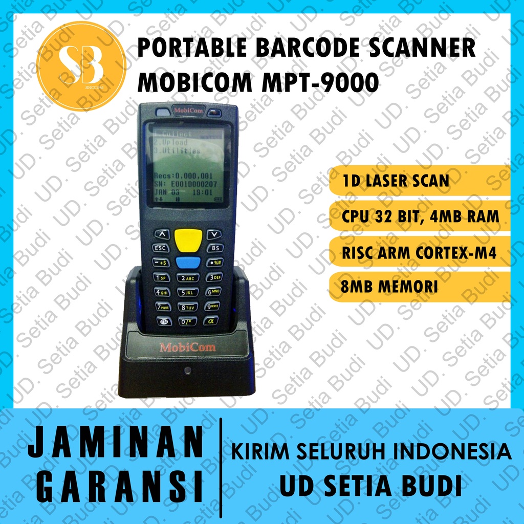 Mobile Portable Barcode Scanner Mobicom MPT-9000