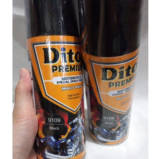 Pilok Pilox DITON Premium Warna BLACK / HITAM GLOSSY / HITAM MENGKILAP (9109) 400cc / 400ml