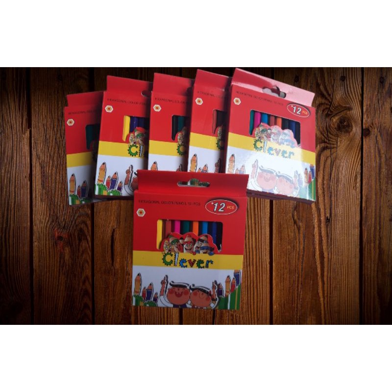 

Pensil warna pendek 12warna fancy