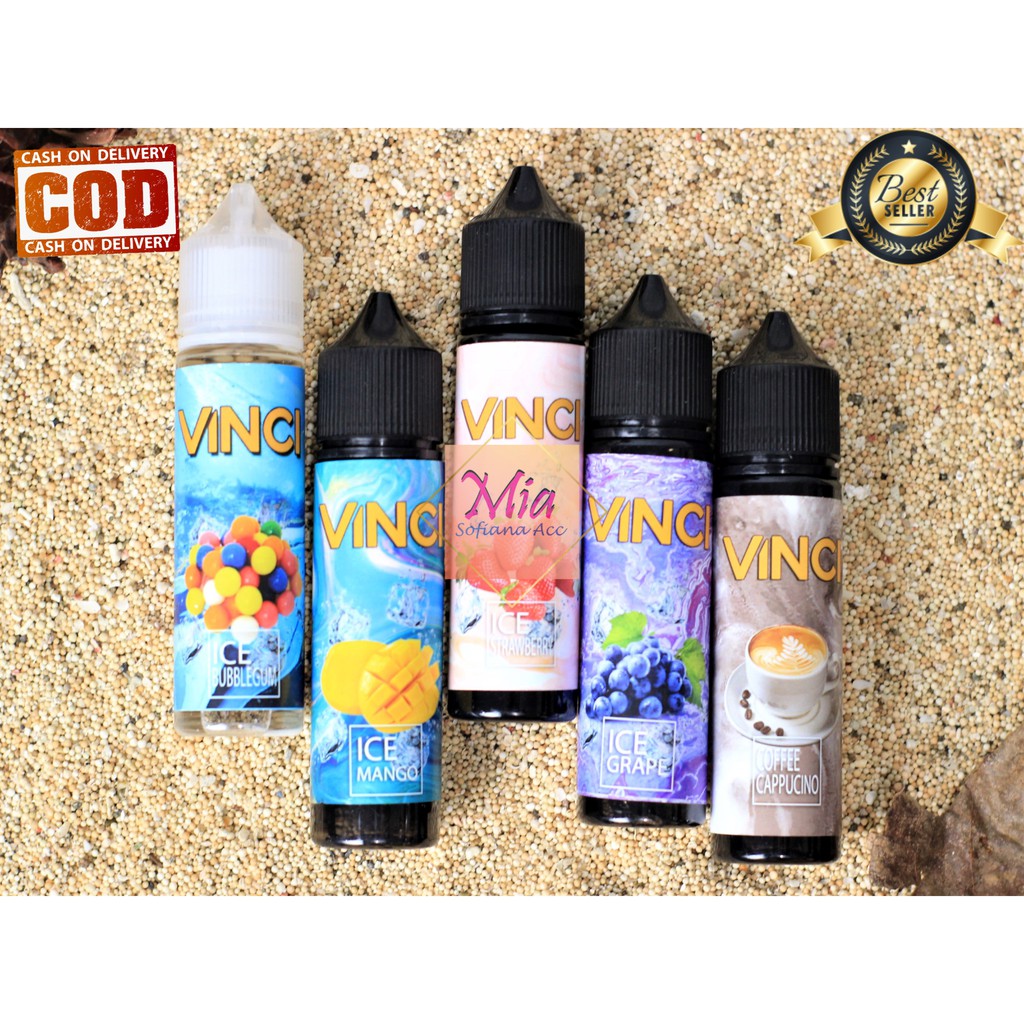 LIQUIDs 60ML FREEBASE VOOPOOO VINCI CAIRAN PODs MURAH NON NIKOTIN HARGA PER BOTOL