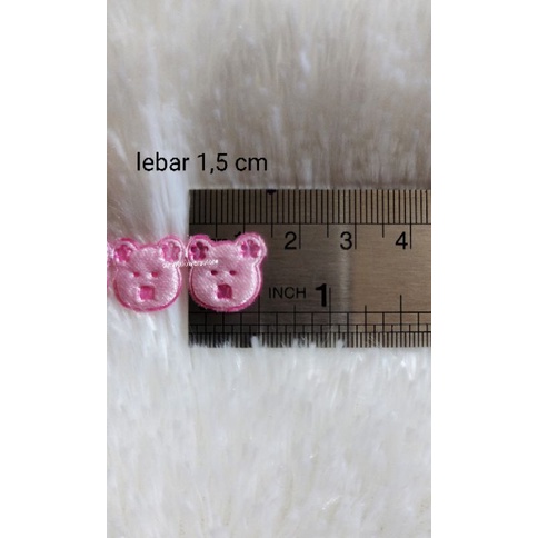 RENDA PANDA RENTENG LEBAR 1,5 CM ISI 10YARD