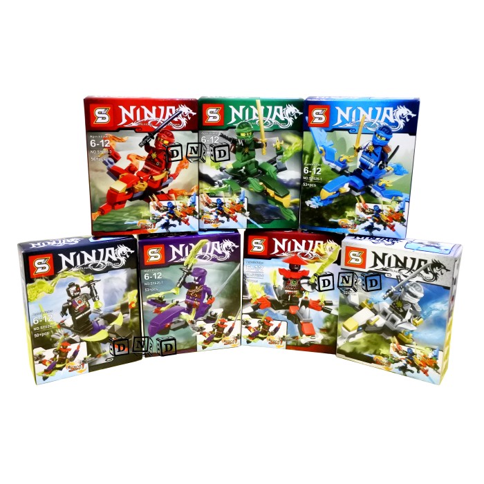 Mainan Anak // Brick Nano Ninja Thunder Swordman SY626