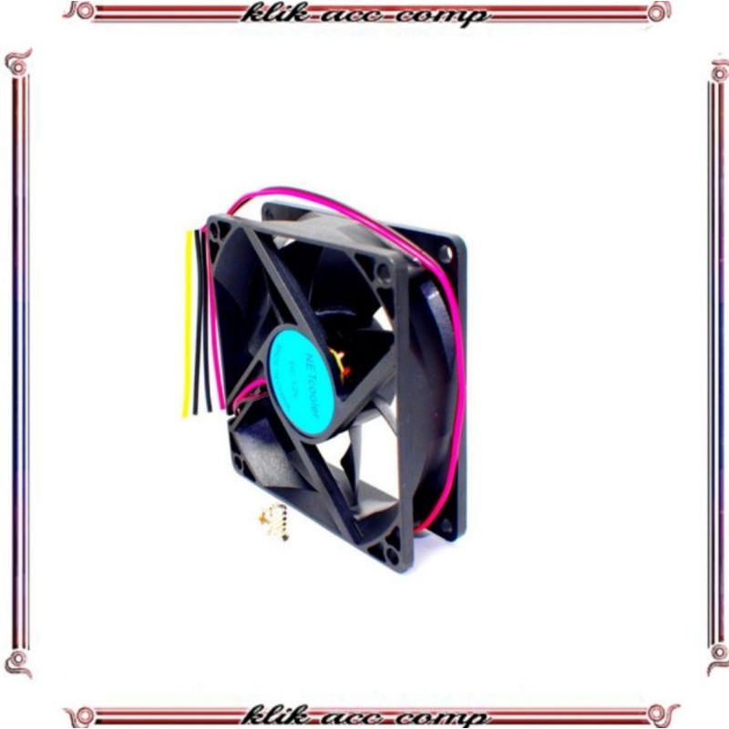 Fan kesing 8 cm Hitam / Fan cpu / Fan PC / Kipas CPU / cooler pc