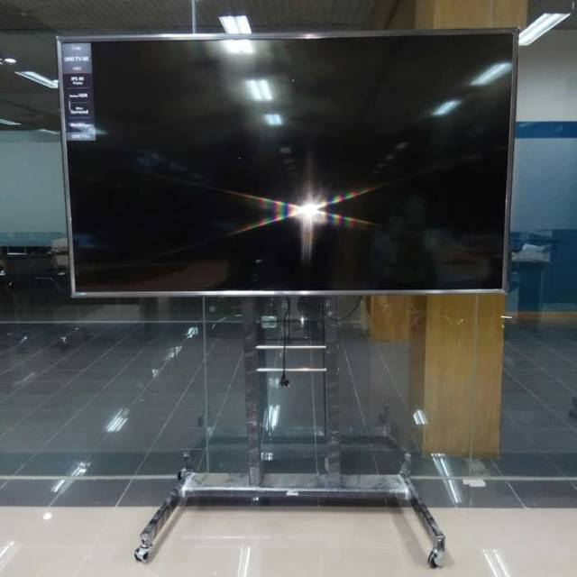 Bracket tv standing Sangat Kokoh for size Tv 100&quot; 90 84 80 75 70 65 60 min 50inhi