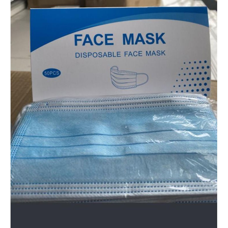 Jual Masker Disposable 3ply 50pcs | Shopee Indonesia