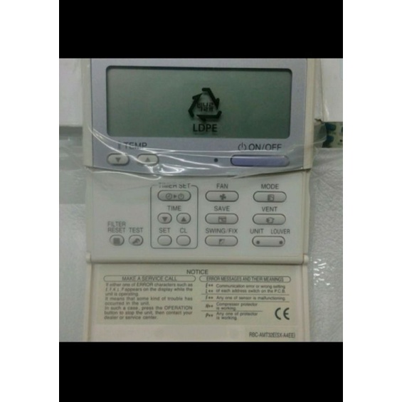 REMOTE REMOT AC TOSHIBA KASET RBC-AMT32E ORIGINAL ASLI