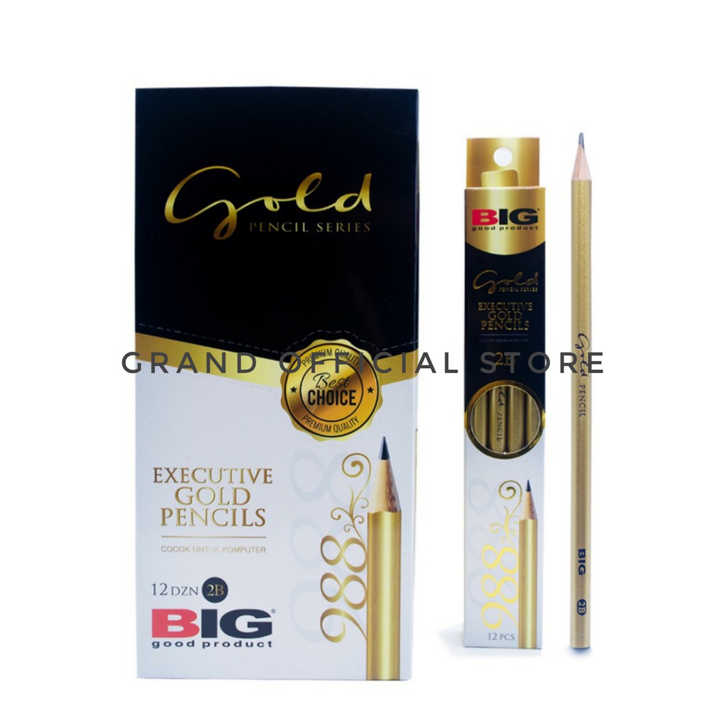 

[GRAND] PENCIL / PENSIL 2B BIG PREMIUM GOLD NO.988 / 1PCS