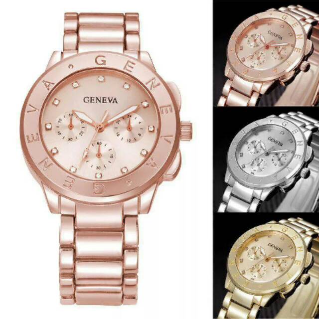 Jam Geneva* Platinum W3317 tangan wanita branded batam fashion import