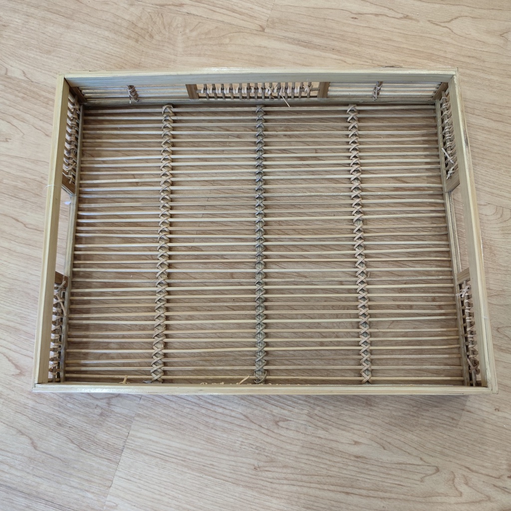 Keranjang Nampan Tray Bambu Kotak Persegi - 46x36x8cm