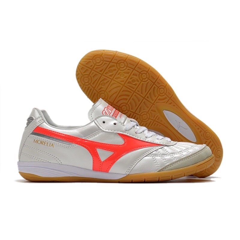 SEPATU FUTSAL MIZUNO MORELIA NEO WHITE RED IC