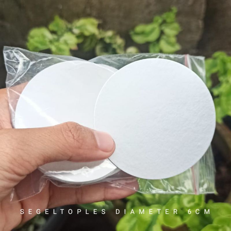 Segel Toples Alumunium Foil Diameter 6cm untuk Toples sambal 300-350ml