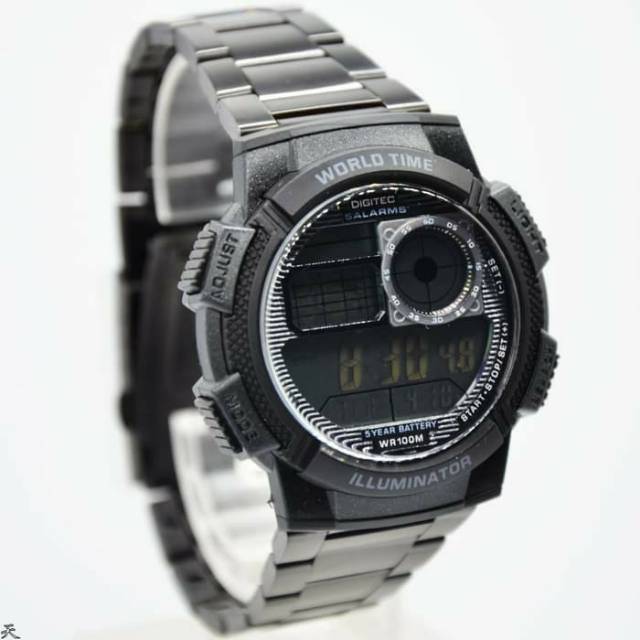 Jam Tangan Pria Digitec 3061 Rantai Original Waterproof