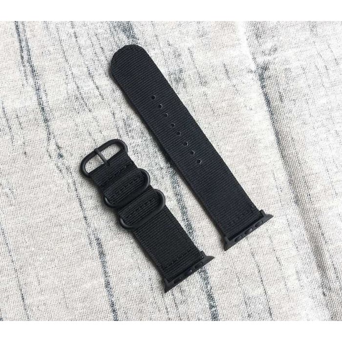 Tali Jam App Watch Premium Woven Nylon Buckle Strap 42mm BlAck