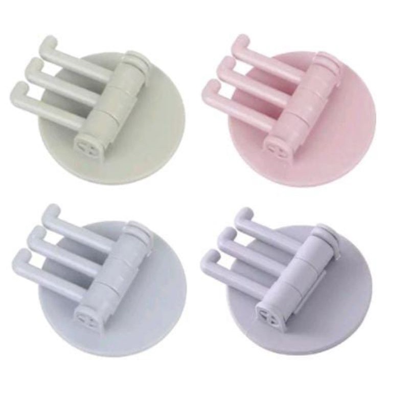 GANTUNGAN TEMPEL 3 KAIT / GANTUNGAN TEMPEL HOOK CABANG 3 / GANTUNGAN KAMAR MANDI DAPUR