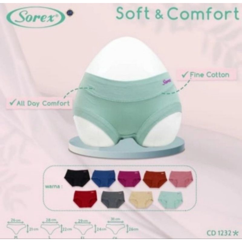 Celana dalam wanita  sorex 1232 soft and comfort