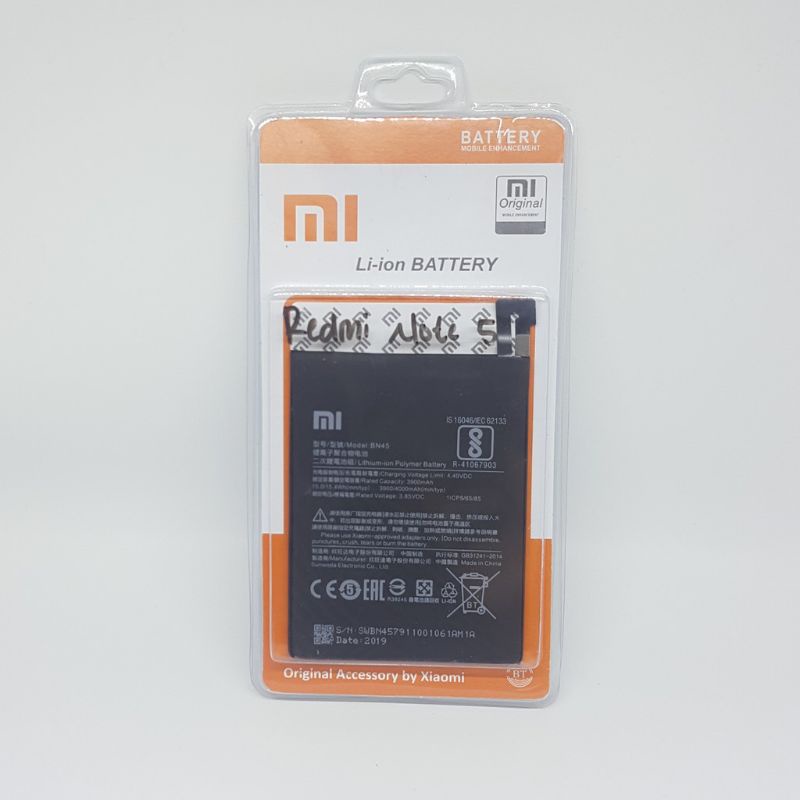 BATTERY BATRAI BATERAI BATU HP XIAOMI REDMI NOTE 5-NOTE 5 PRO BN45 ORIGINAL